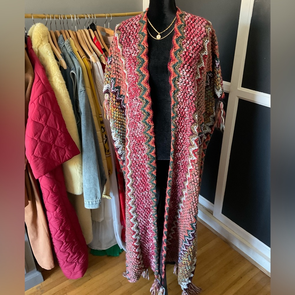 LONG KNIT Sweater Cardigan